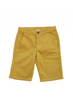 Bermuda chino jaune garçon