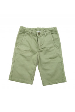 Bermuda chino vert garcon