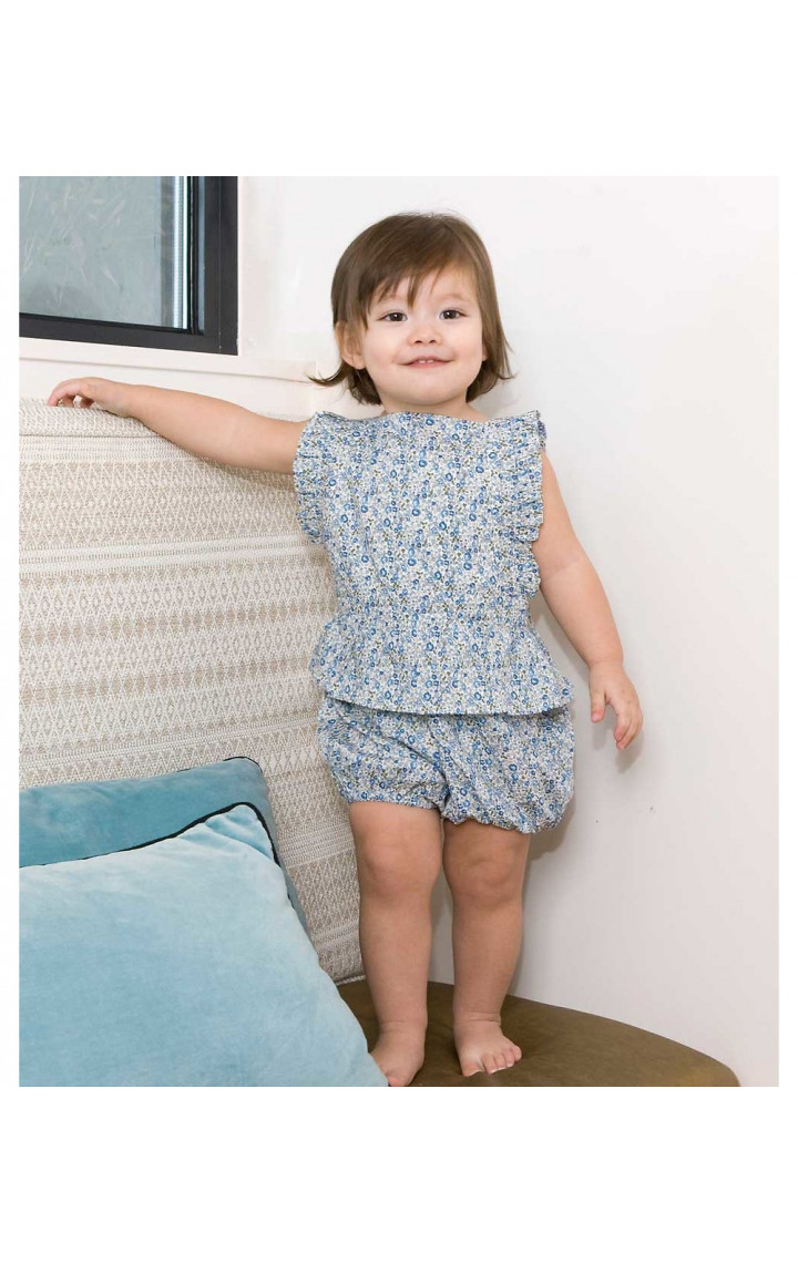 Lily rompers in Liberty