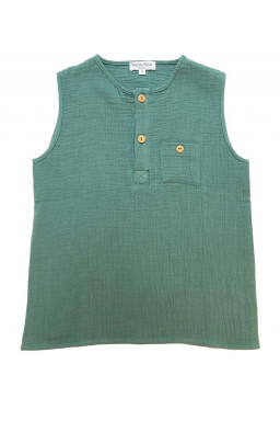 Lino sleeveless shirt