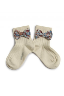 Short socks with Liberty bow