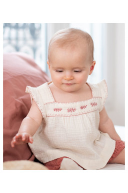 baby Olivia embroidered blouse