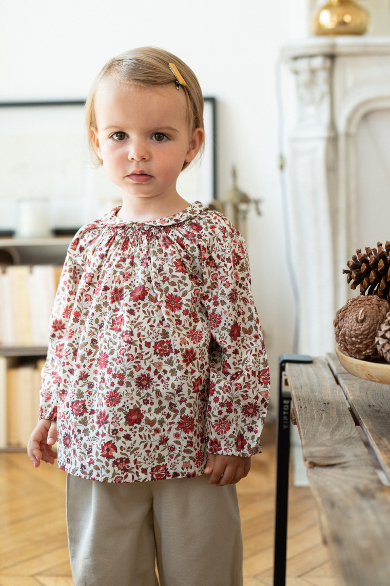 Blouse en Liberty Confetti