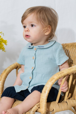 chemise bébé brodée