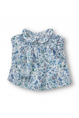 Blouse bébé en Liberty Pirouette