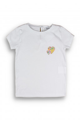 Tee-shirt coeur en Liberty