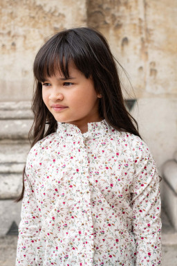 Blouse fille en Liberty Flore