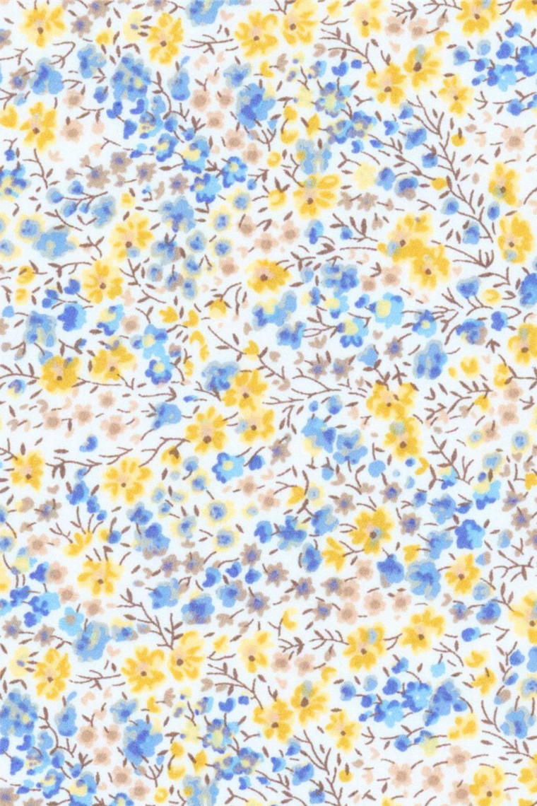 Liberty Fabrics by the meter Phoebe yellow and blue
