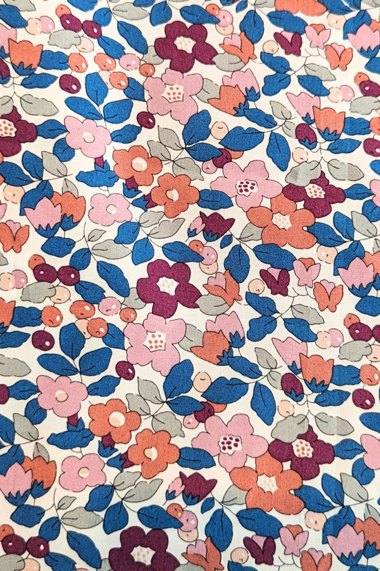 Liberty Fabrics by the meter Betsy & Berry violine