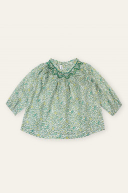 Blouse bébé en Liberty Livia