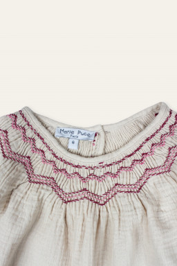 Alba hand-smocked blouse