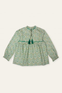 Blouse brodée en Liberty Leonor