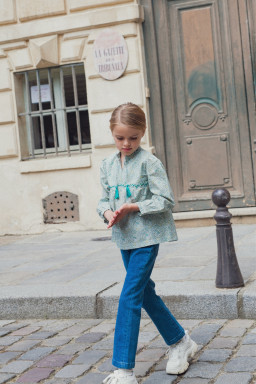 Blouse brodée en Liberty Leonor