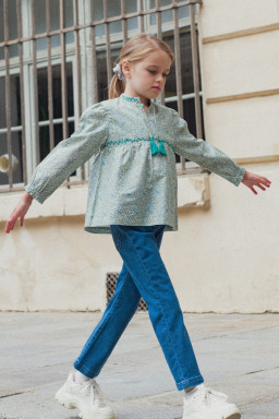 Leonor embroidered blouse in Liberty