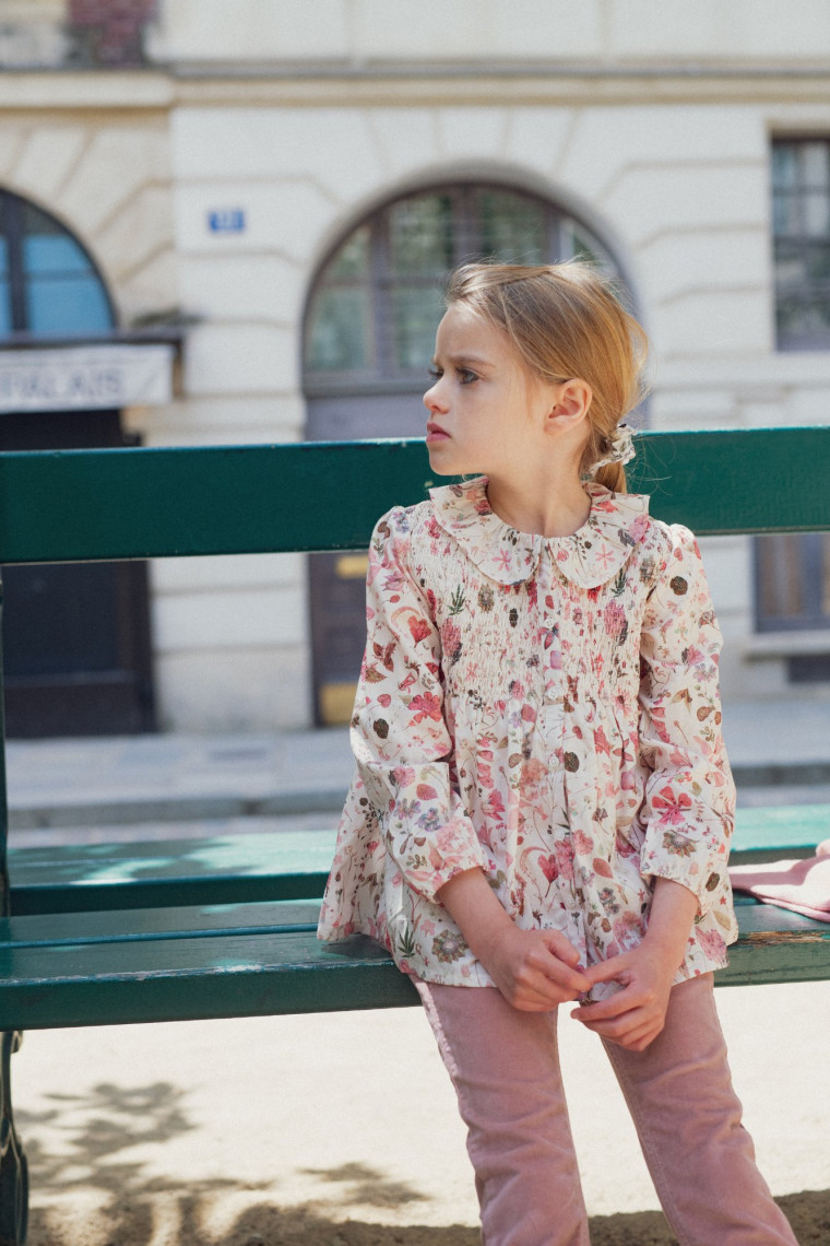 Blouse fille en Liberty Lena