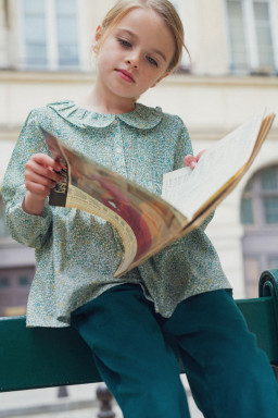 Blouse fille en Liberty Lena