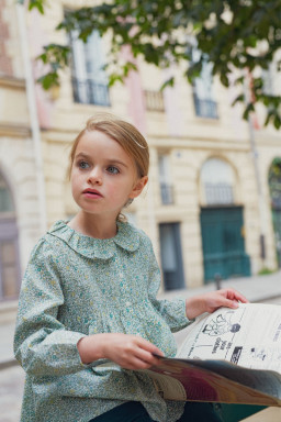 Blouse fille en Liberty Lena