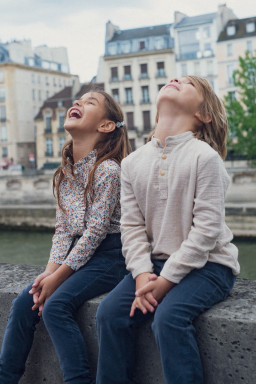 Blouse fille en Liberty Flore