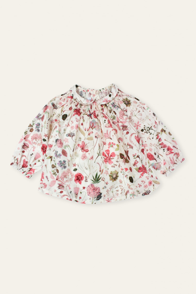 Blouse bébé en Liberty Confetti