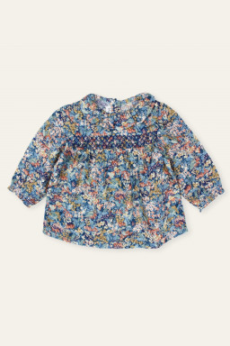 Blouse bébé en Liberty Solène