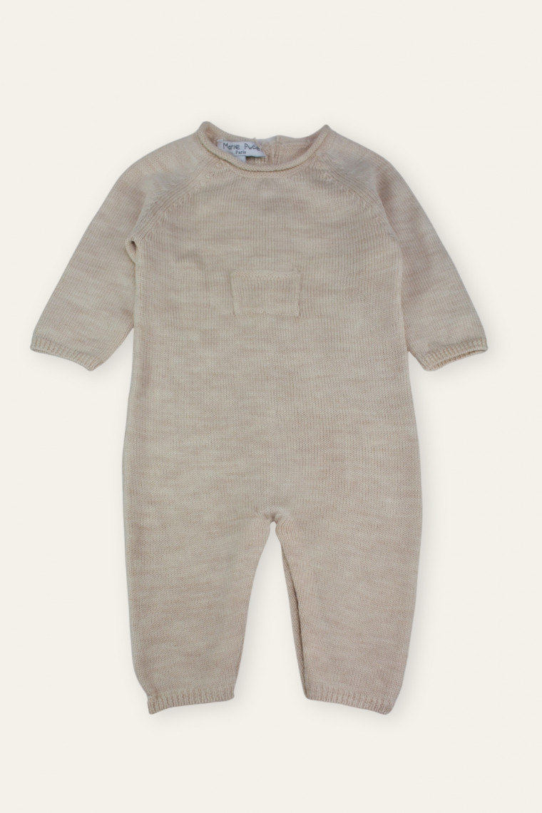 Persée baby jumpsuit in merino