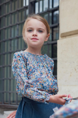 Blouse fille en Liberty Alba