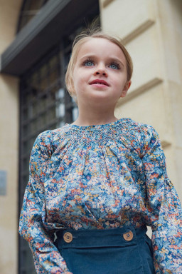 Blouse fille en Liberty Alba