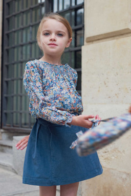 Blouse fille en Liberty Alba