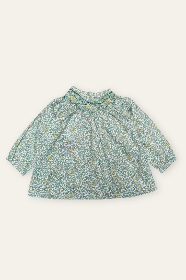 Blouse bébé en Liberty Margot