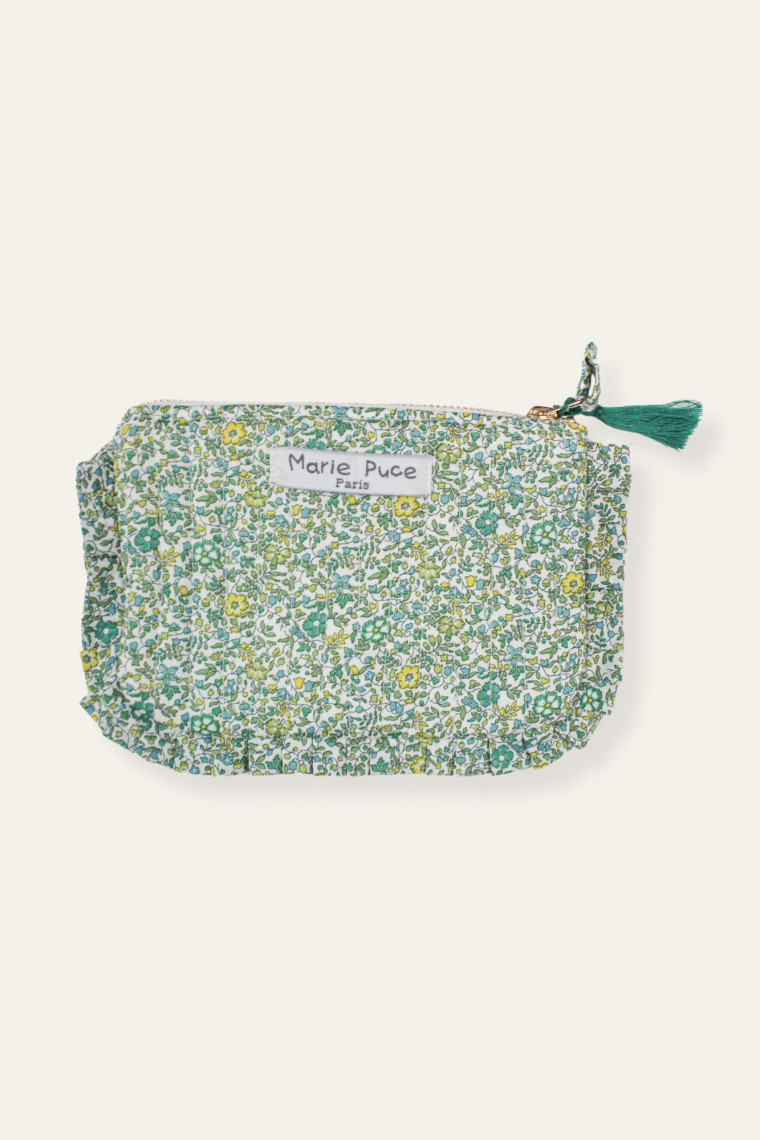 Pochette froufrou en Liberty