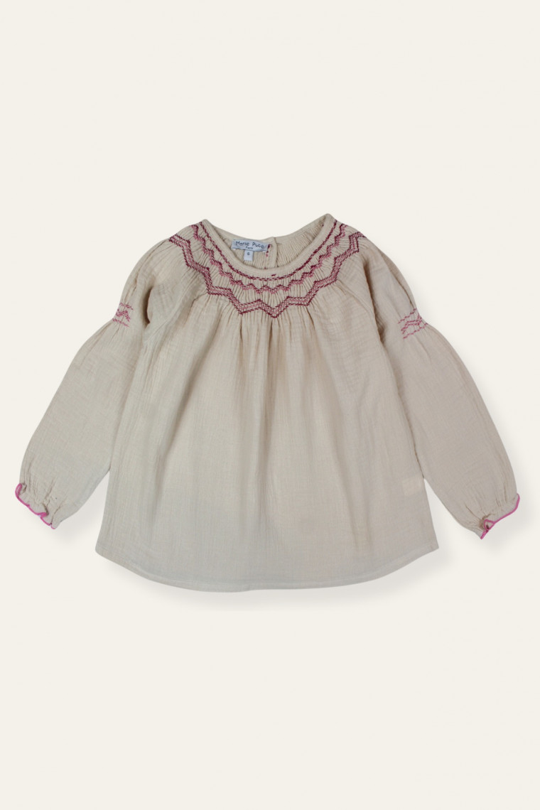 Blouse smockée femme Alba