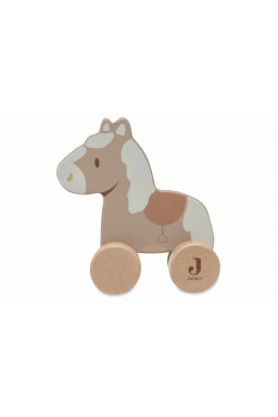 Wooden Horse on Wheels