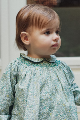 Melanie baby dress in Liberty