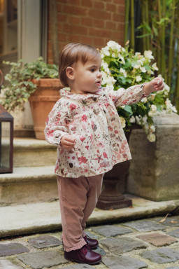 Blouse bébé en Liberty Solène