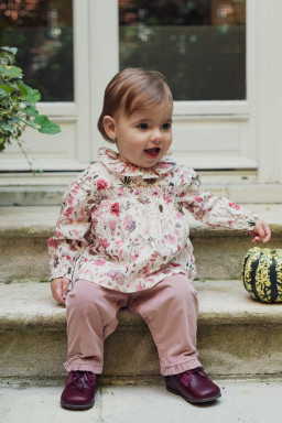 Blouse bébé en Liberty Solène