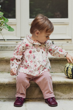 Blouse bébé en Liberty Solène