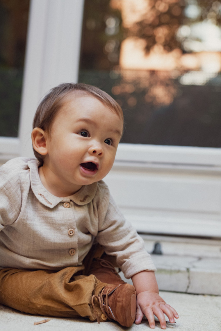 Chemise bébé brodée Florian