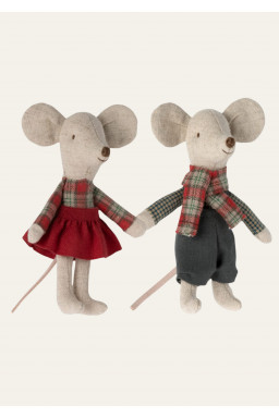 Twin mice in winter Maileg