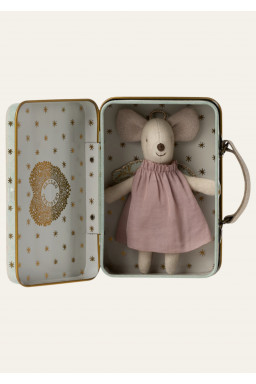 Angel mouse in suitcase Maileg