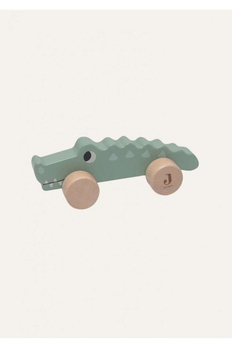 Jollein wooden crocodile on wheels