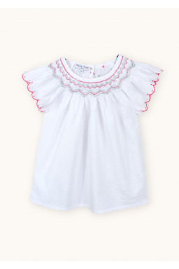 Hand-smocked blouse Paloma