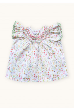 Smocked baby blouse Paloma