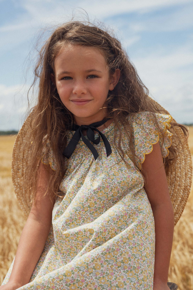 Stella smocked dress in Liberty