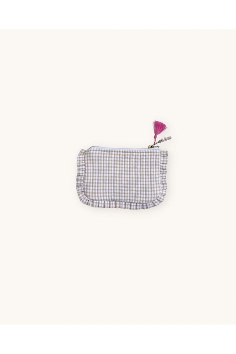 Frou-frou clutch bag