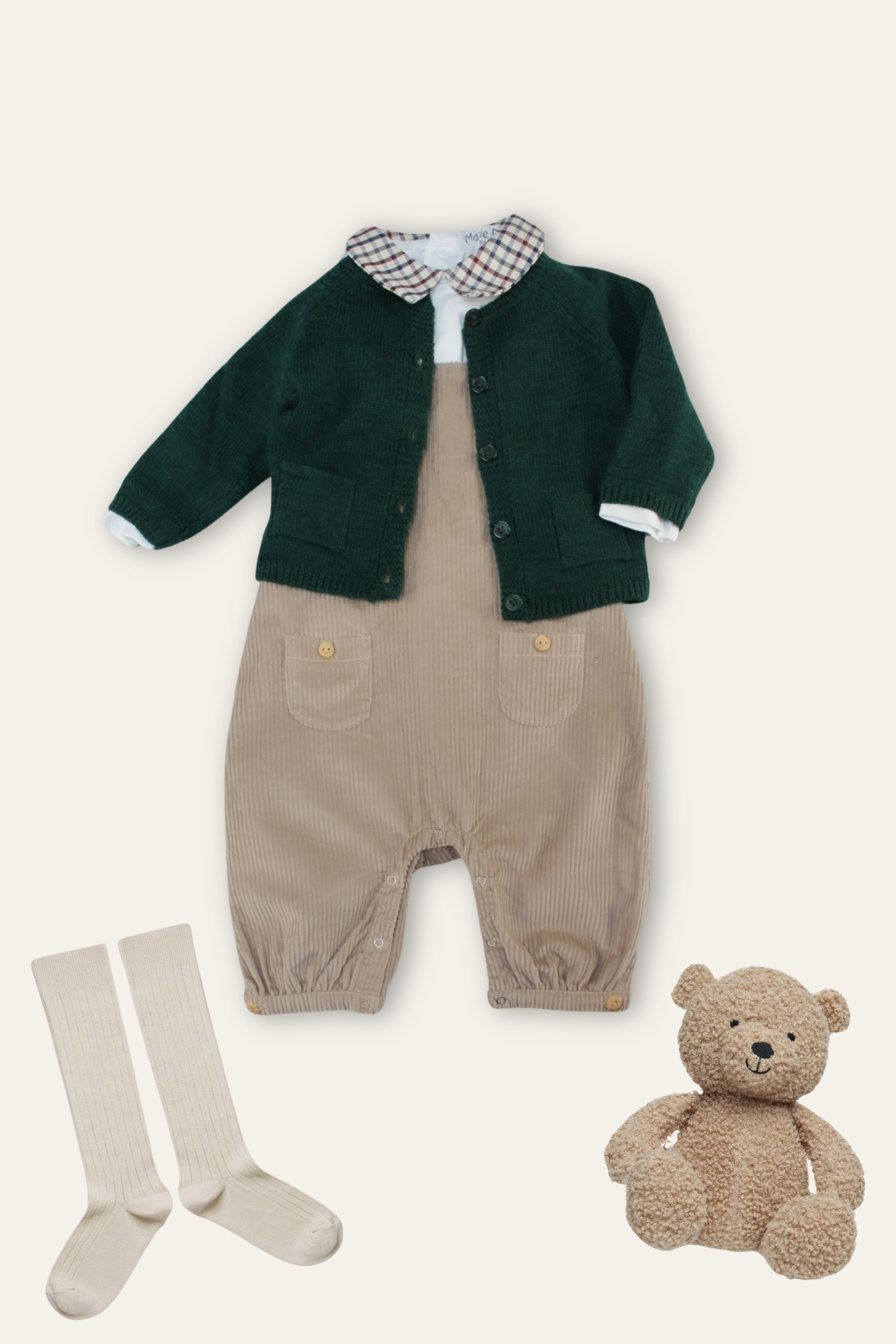 Baby boy's look winter 24- Marie Puce Paris- Jules romper