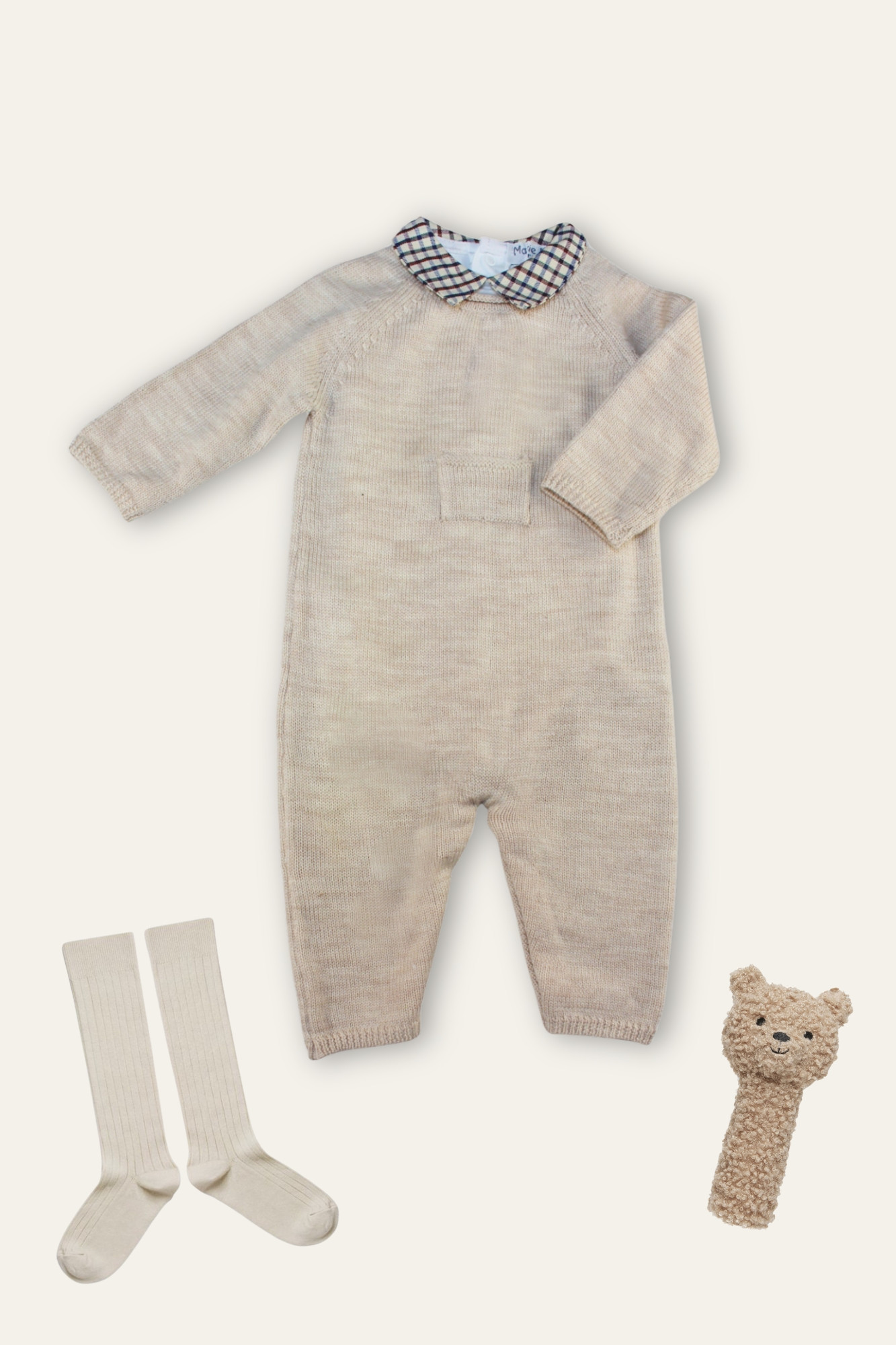 Winter 24 Baby Boy Look - Marie Puce Paris - Persée Jumpsuit 