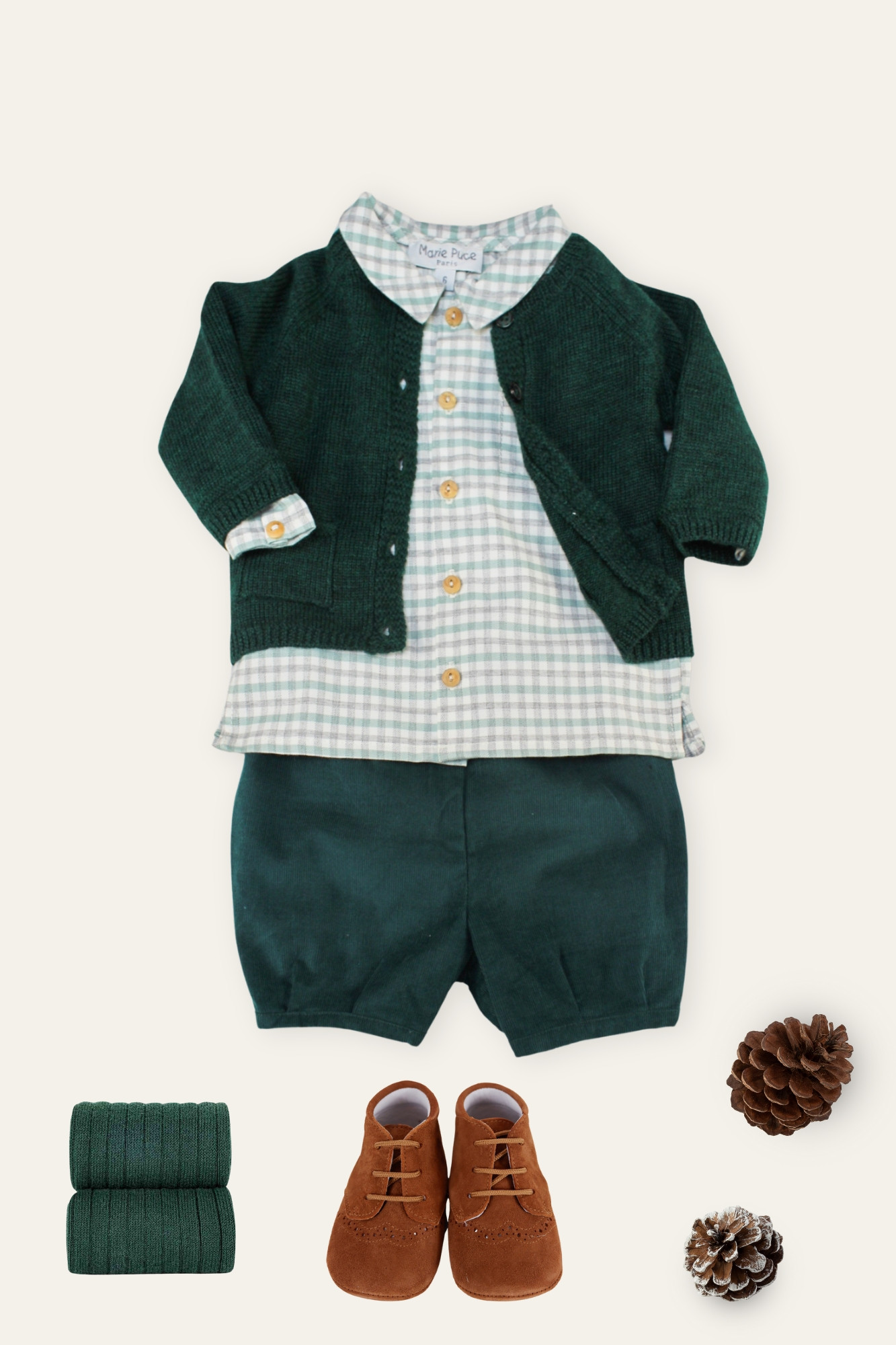 Winter 24 Baby Boy Look - Marie Puce Paris - Tommy Shirt